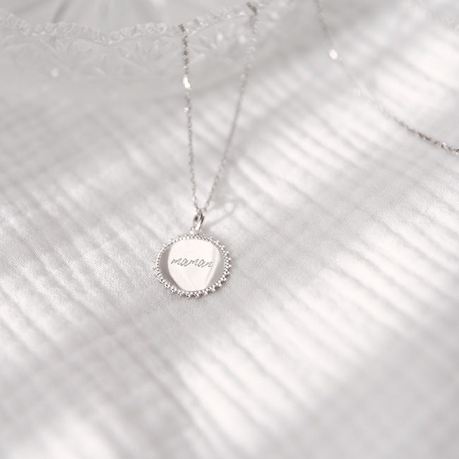 Collana Sole Mamma argento massiccio