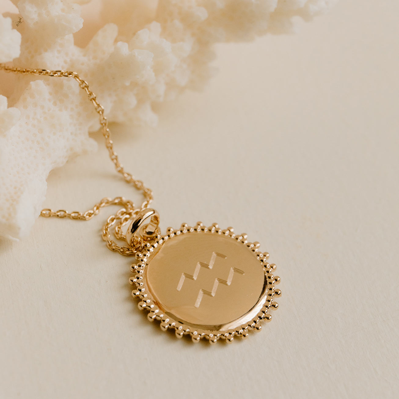 Collana segno zodiacale sole placcato oro