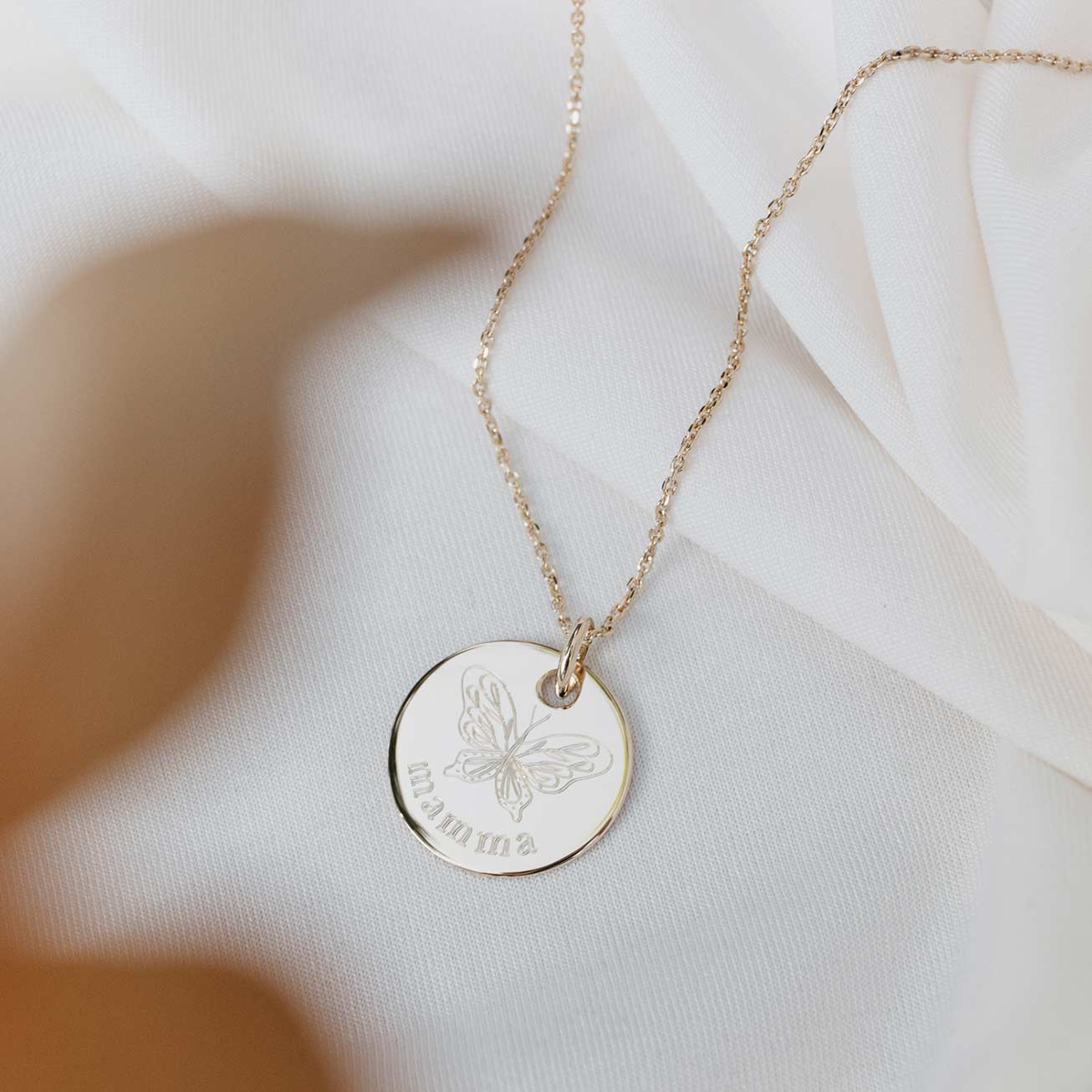 Medaglia personalizzata Mamma Farfalla 