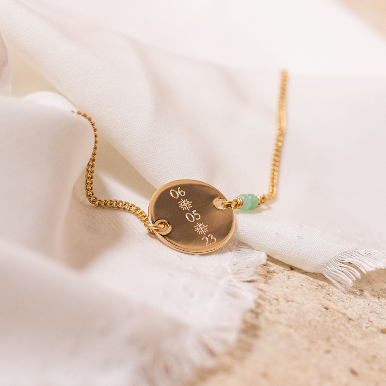 Bracciale personalizzato pietra di nascita maggio