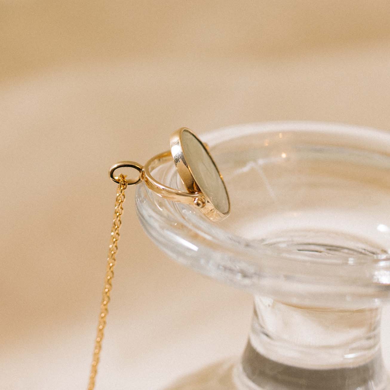 Collana personalizzata medaglia madreperla
