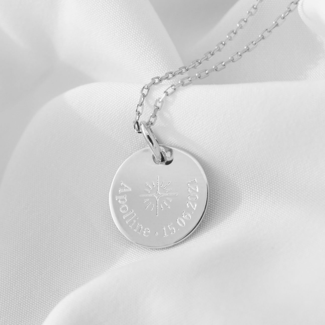 Collana battesimo personalizzata stella portafortu