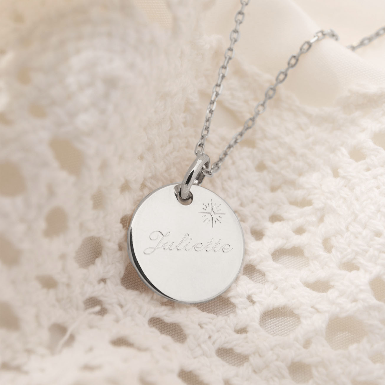 Collana battesimo personalizzata stellina argento 