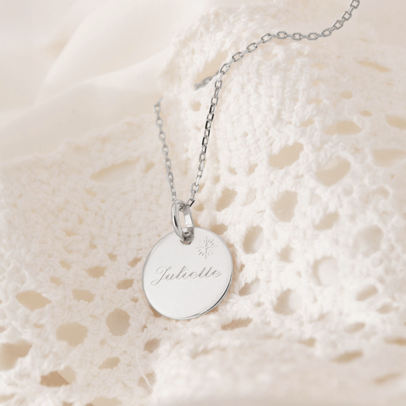Collana battesimo personalizzata stellina argento 