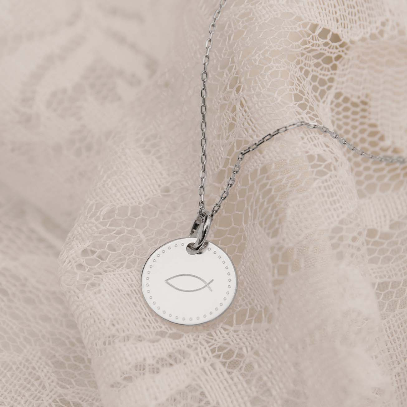 Collana battesimo Ictus argento 925