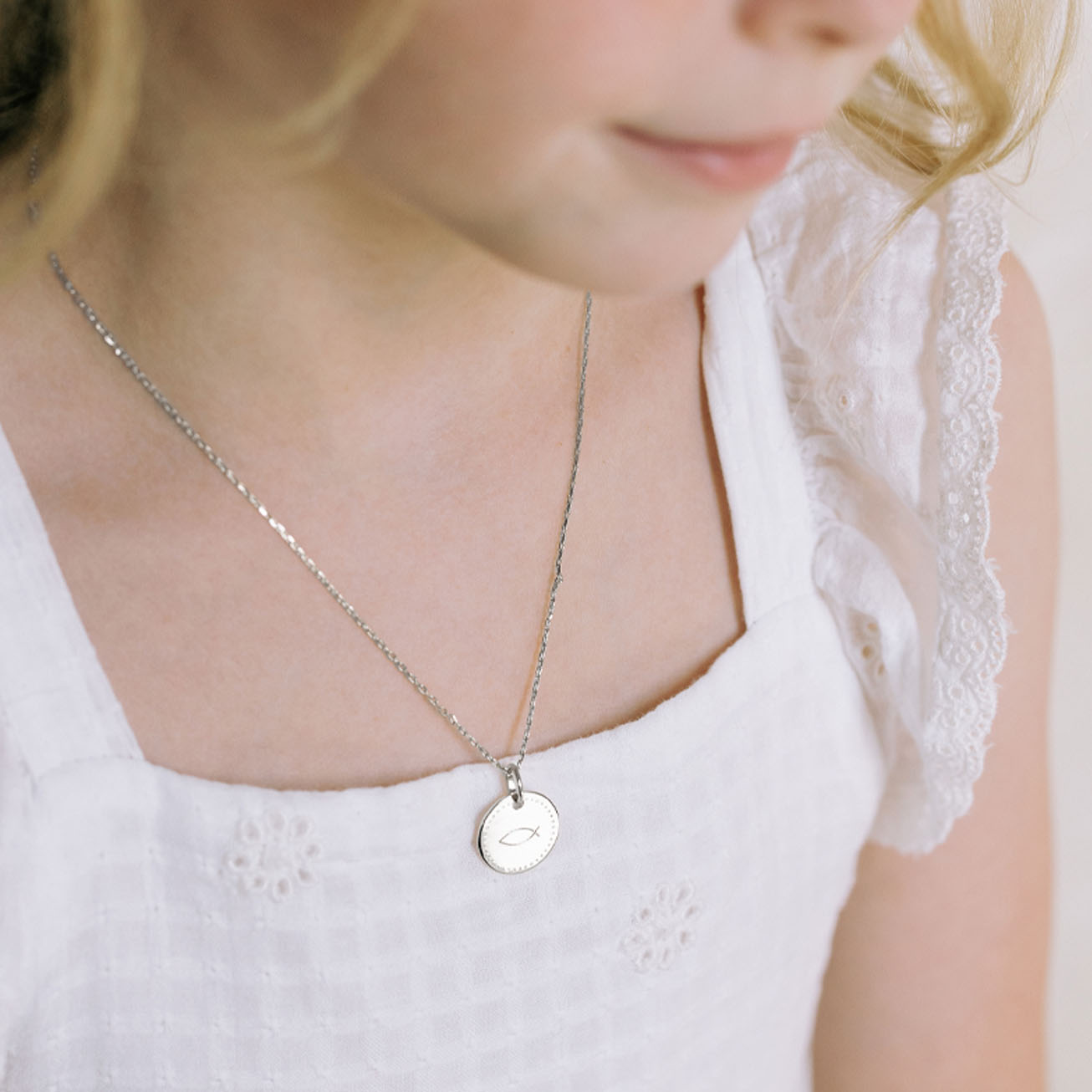 Collana battesimo Ictus argento 925
