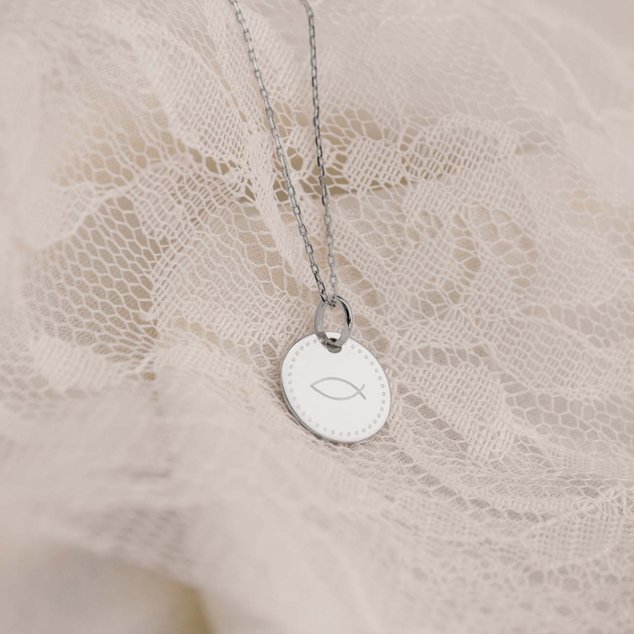 Collana battesimo Ictus argento 925