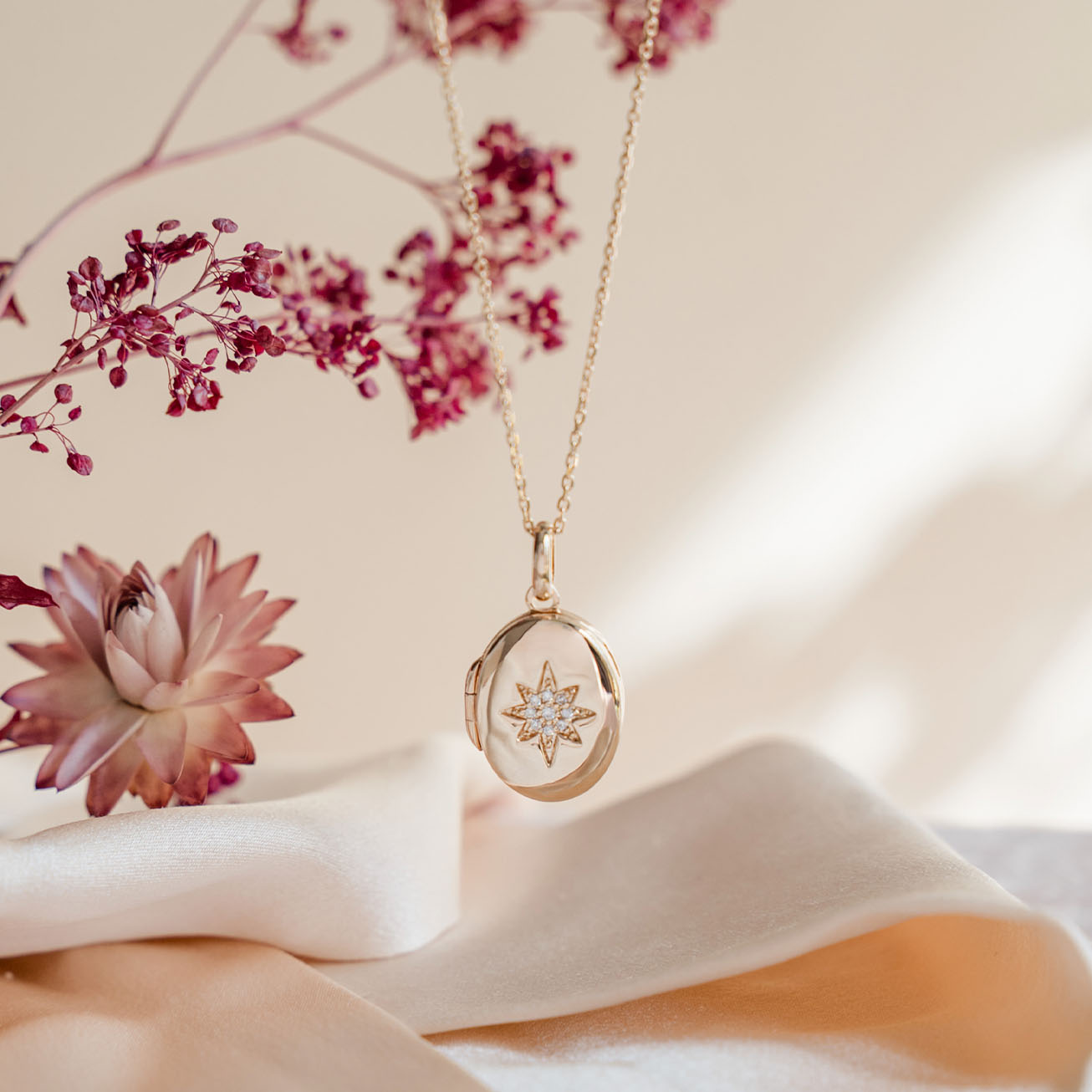 Collana personalizzata con foto stella e strass