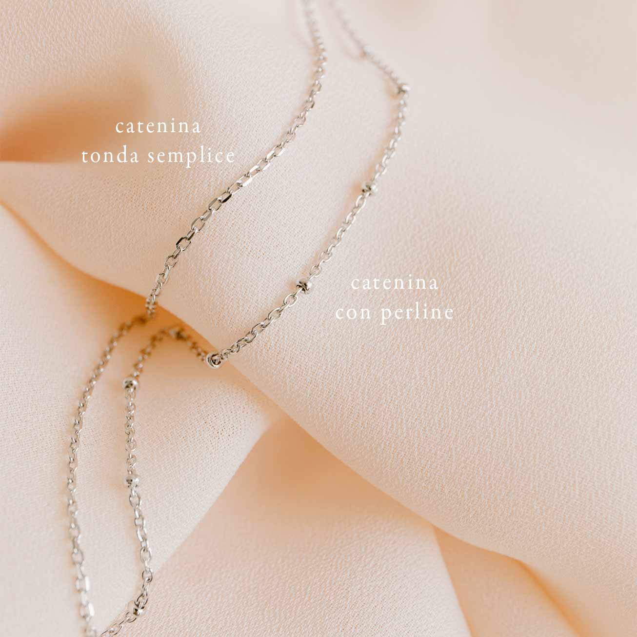 Collana iniziale acquamarina pietra di marzo argen