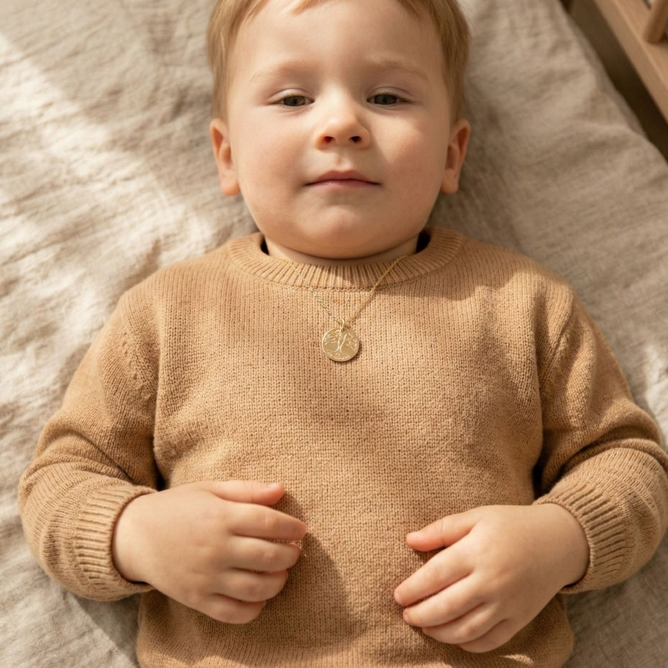 Collana bambino albero della vita oro