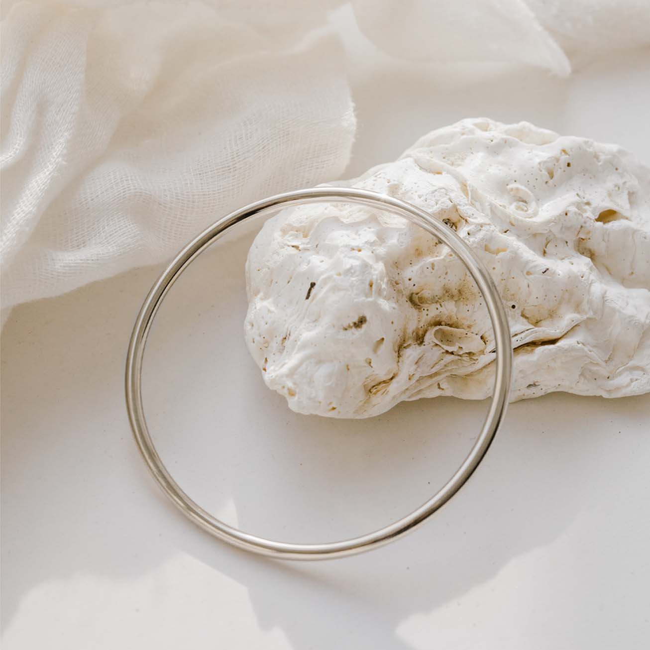 Braccialetto rigido argento 925