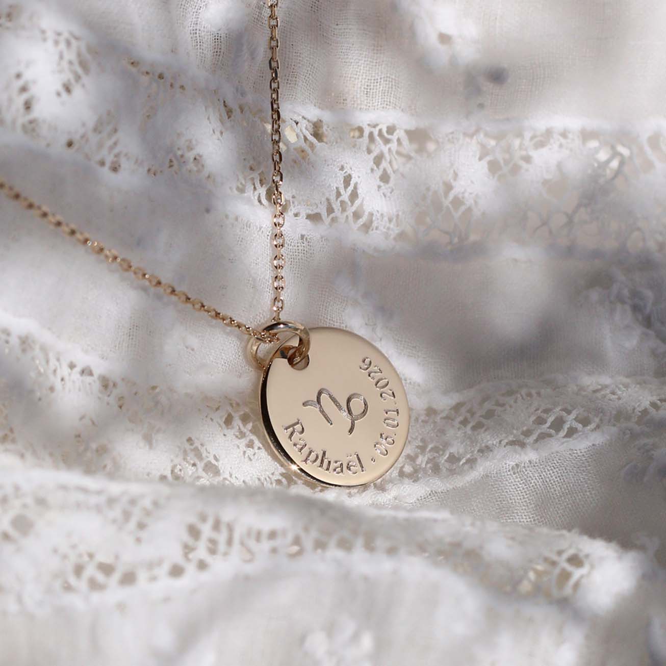 Collana battesimo segno zodiacale