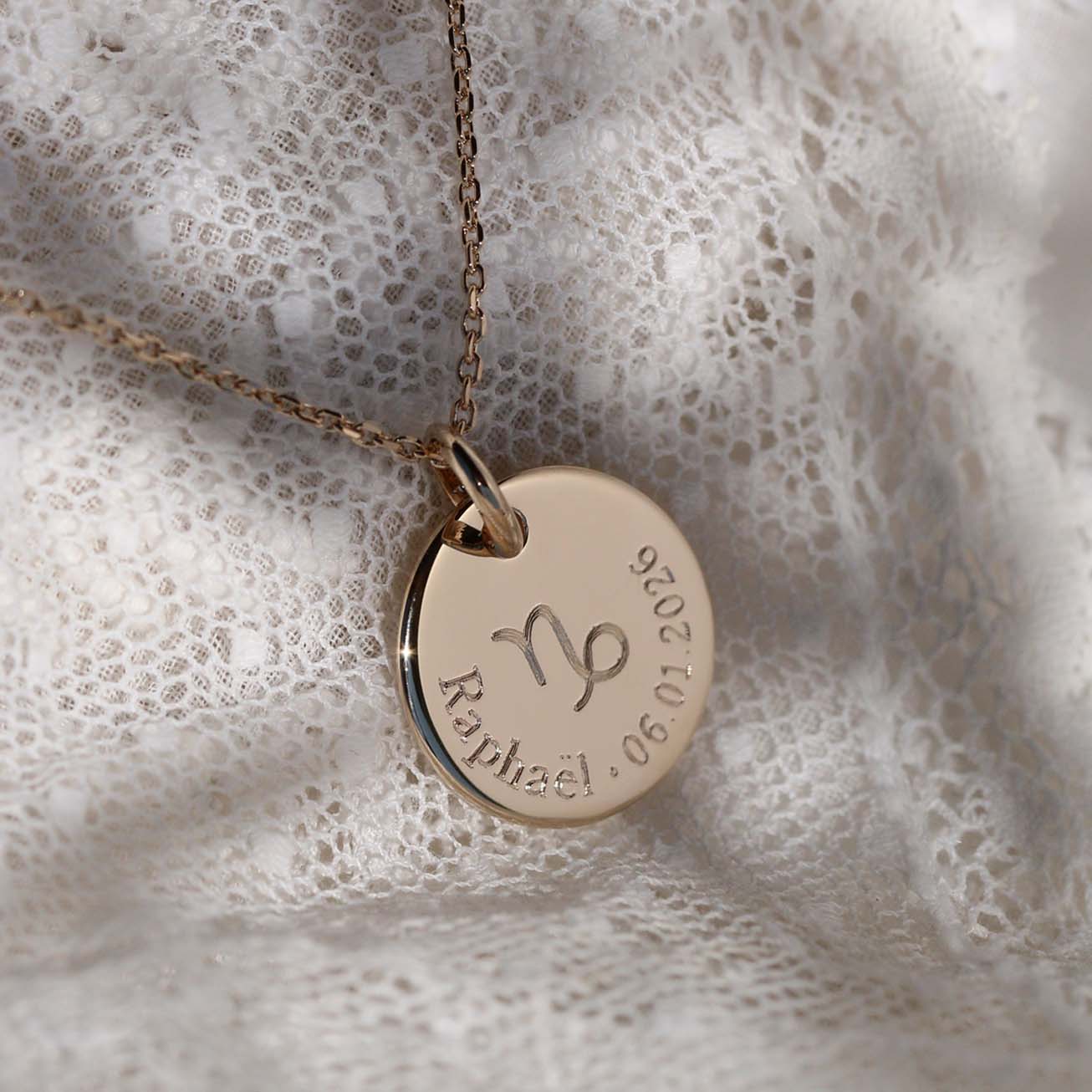 Collana battesimo segno zodiacale