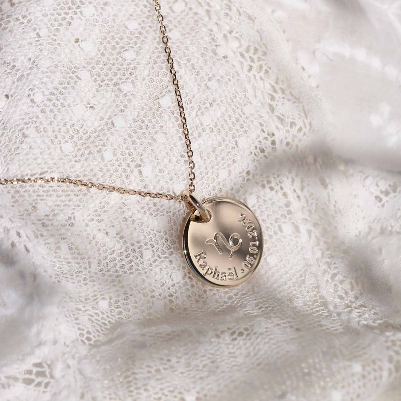 Collana battesimo segno zodiacale