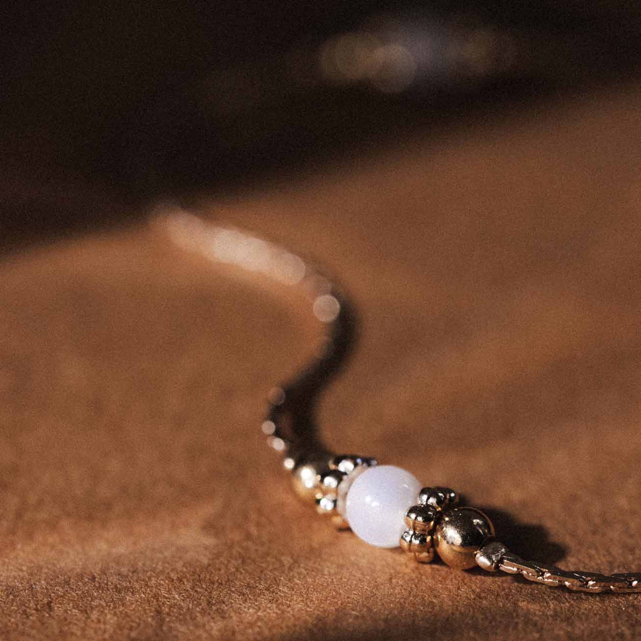 Collana pietra di nascita madreperla - Giugno