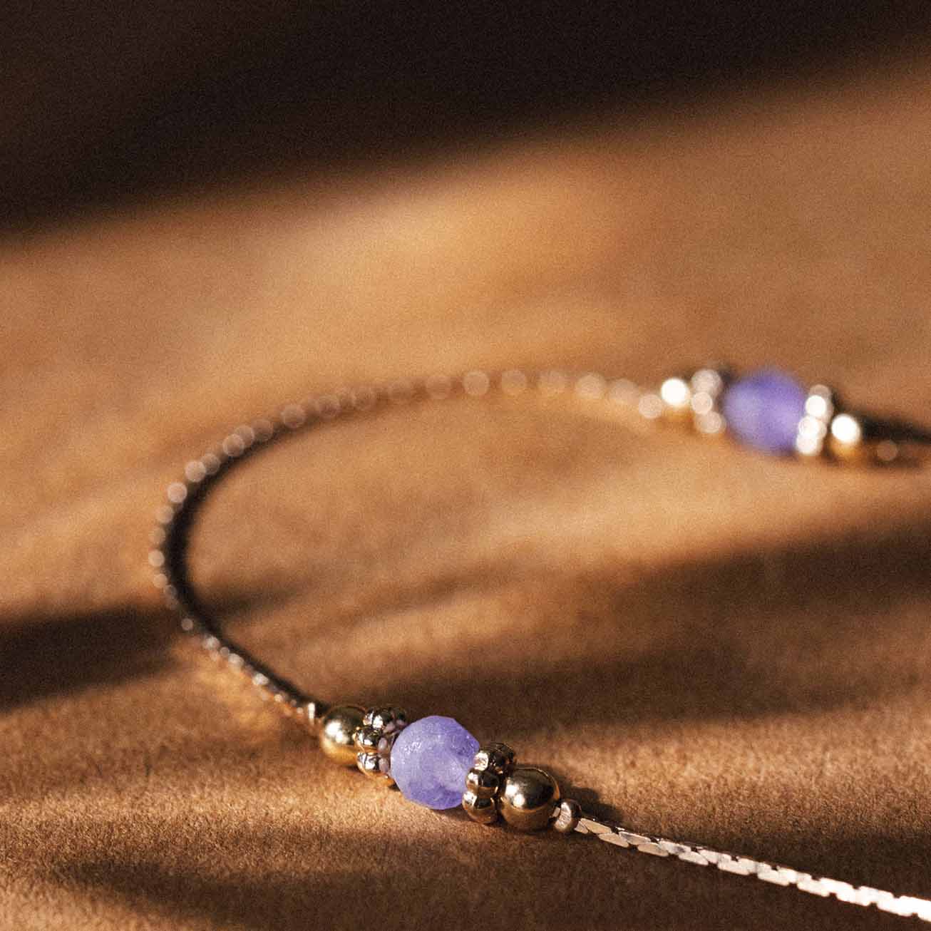Collana pietra di nascita Tanzanite - Dicembre