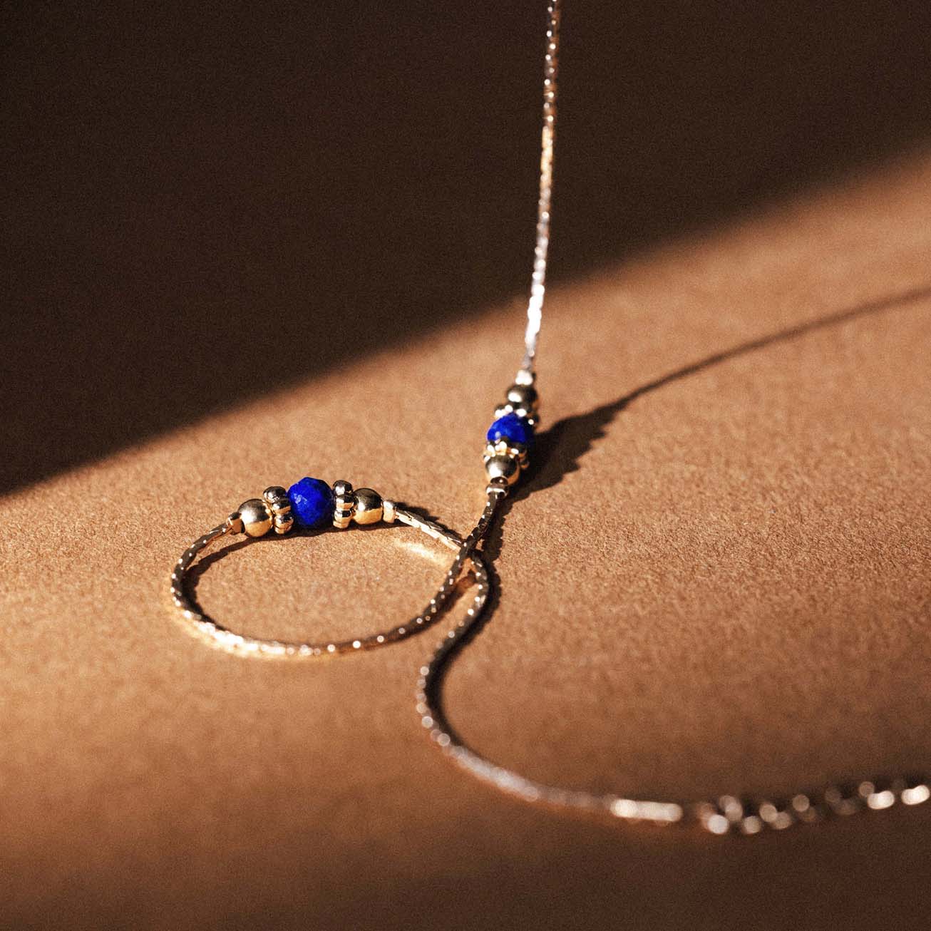 Collana pietra di nascita lapislazzuli - settembre