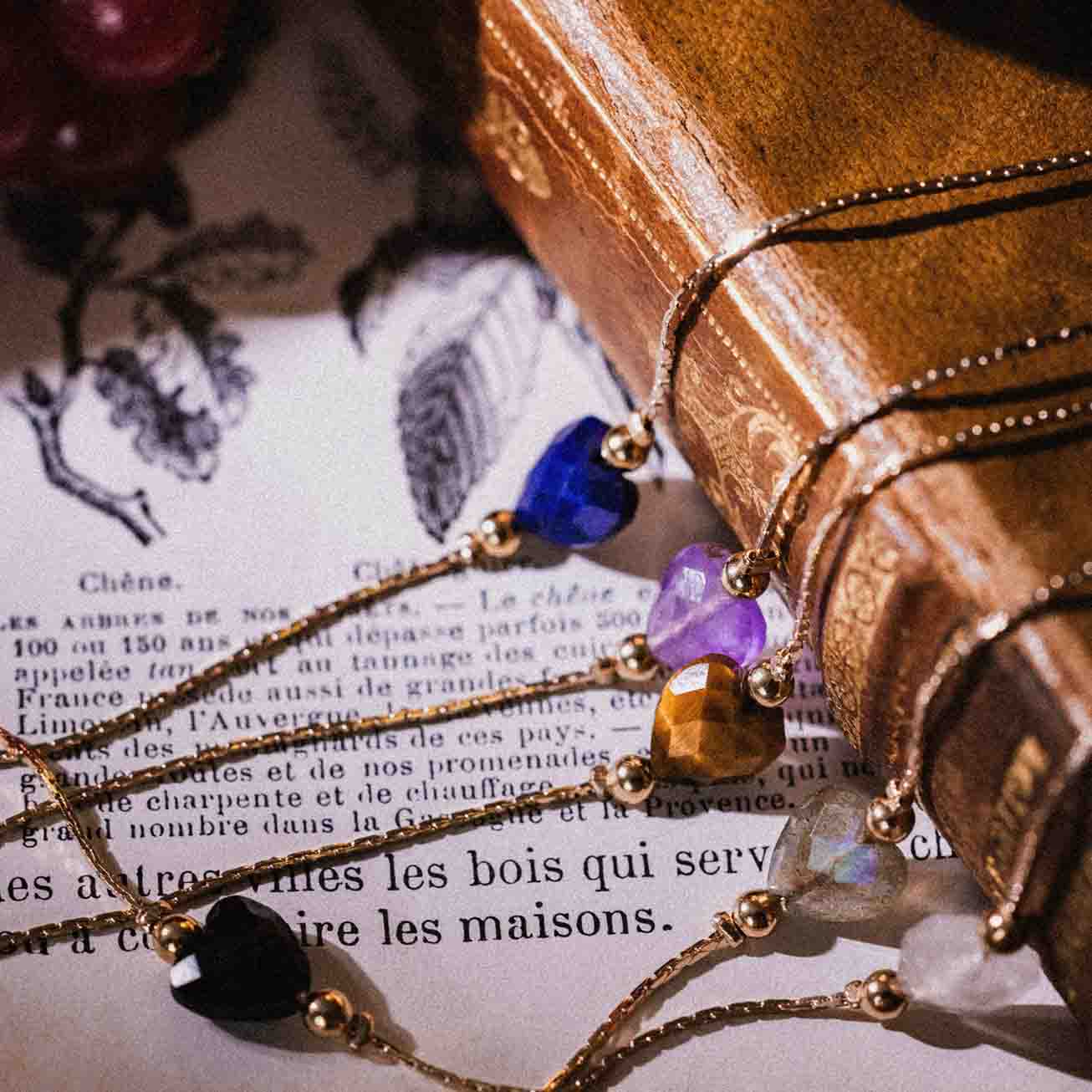 Bracciale cuore pietra lapislazzuli