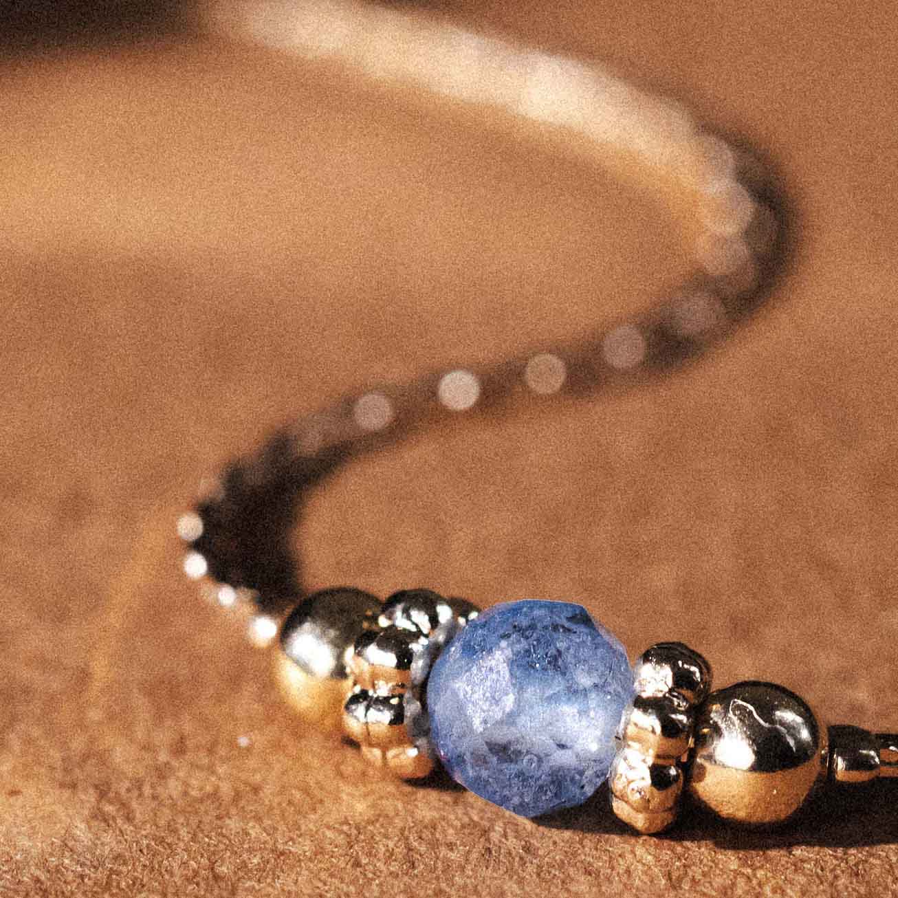 Collana pietra di nascita acquamarina - marzo