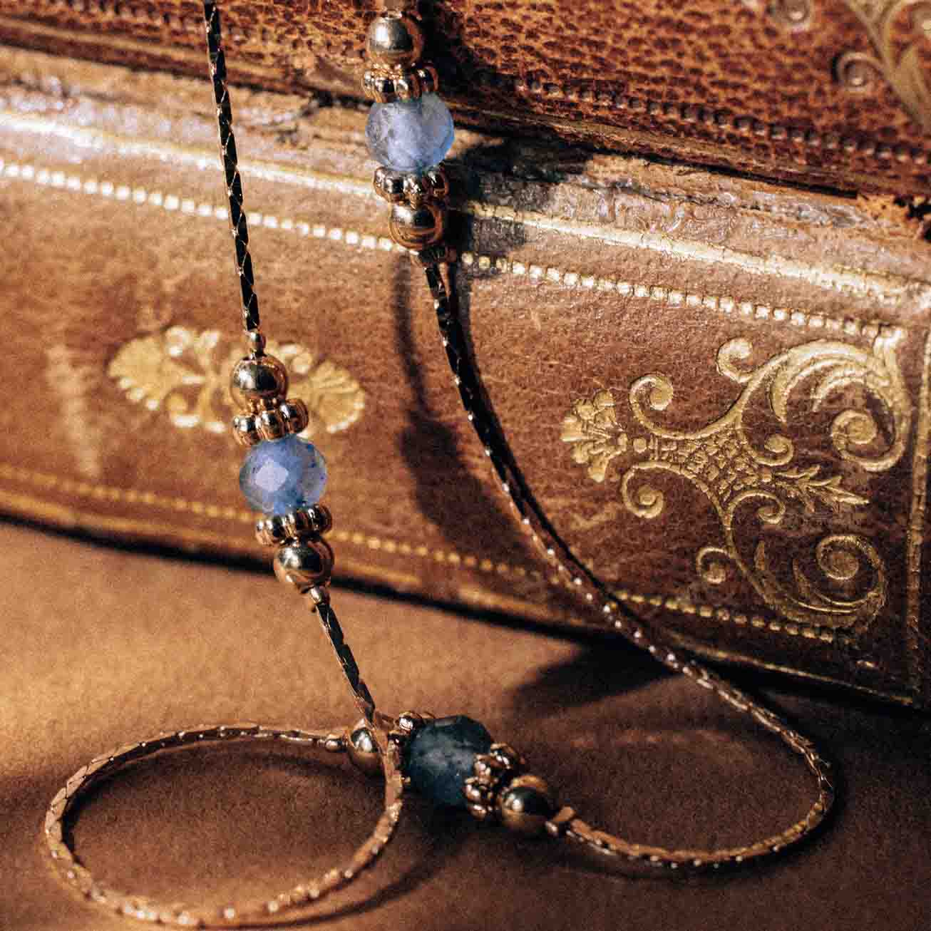 Collana pietra di nascita acquamarina - marzo