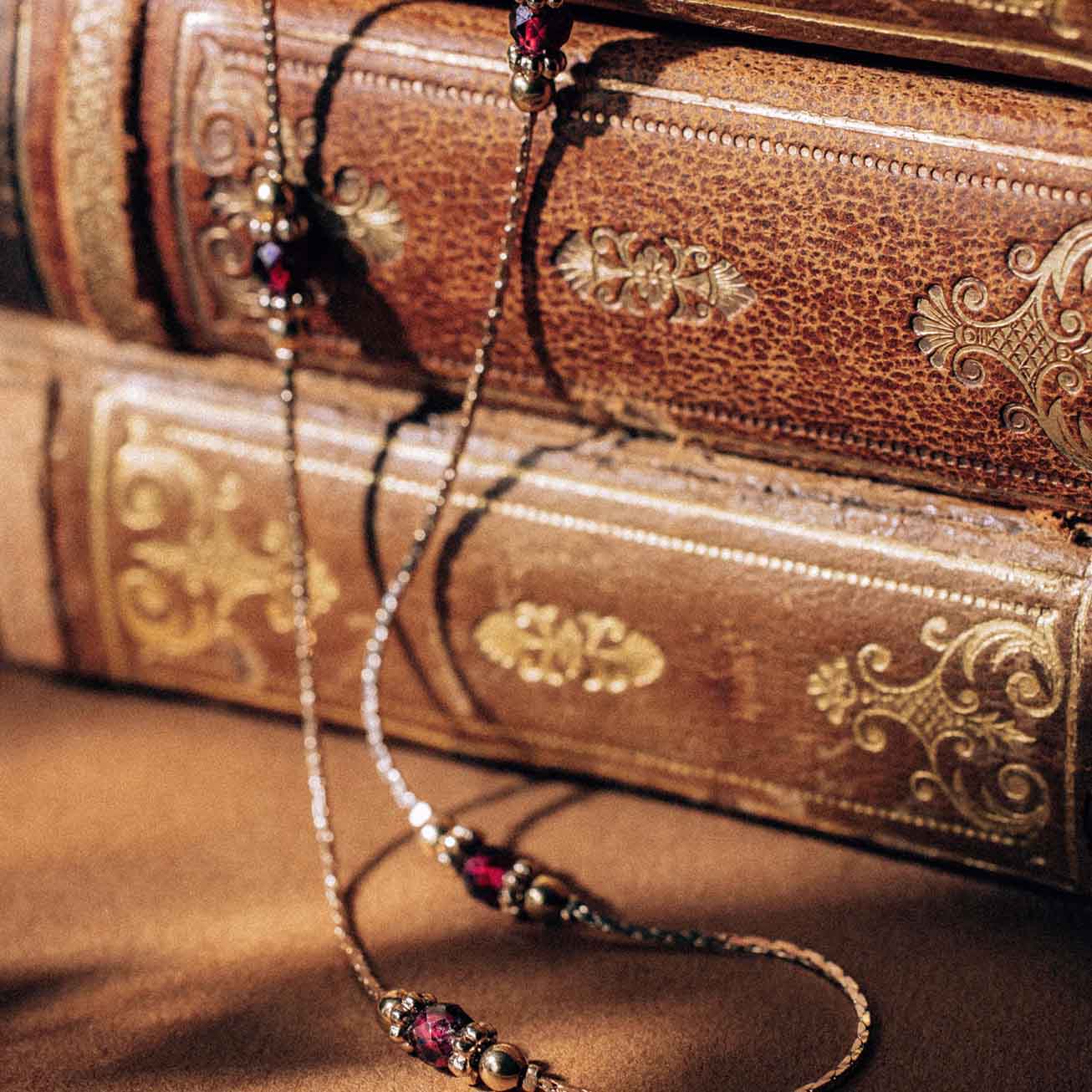 Collana pietra di nascita granato - Gennaio
