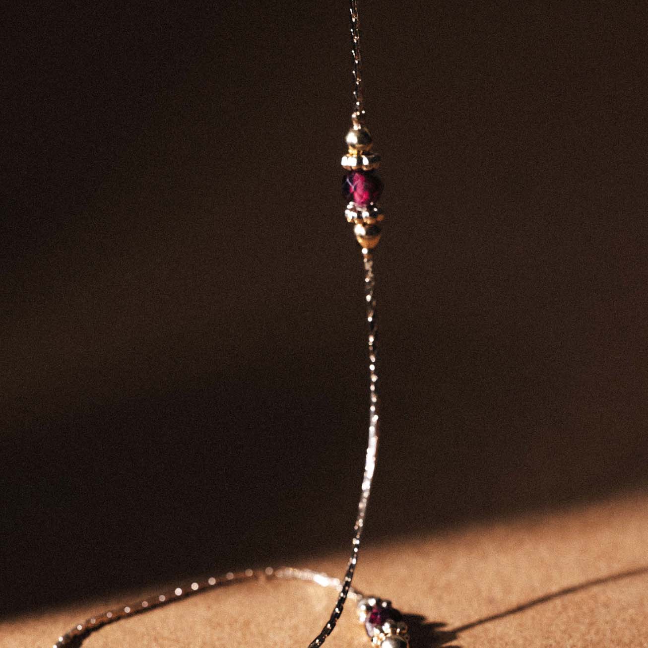 Collana pietra di nascita granato - Gennaio